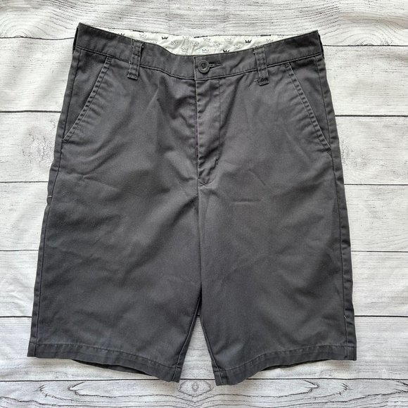 BLUE CROWN Men's Dark Gray Chino Shorts‎ Size 30 - Picture 1 of 4